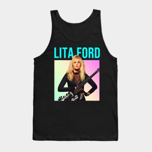 Rock woman_musician_1 Tank Top